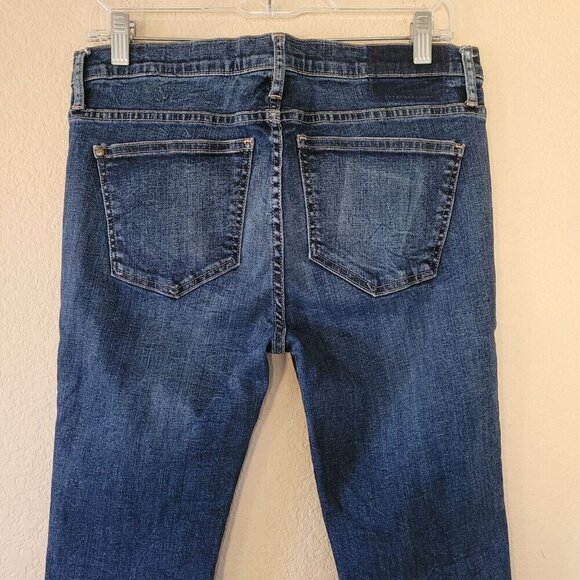 The Great The Almost Skinny Jeans Size 27 Blue Dark Wash High Rise Stretchy - Picture 8 of 9